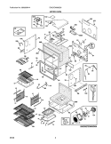 UPPER OVEN Diagram and Parts List for EW27EW65GS5  Electrolux Wall Oven
