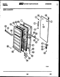 DOOR PARTS Diagram and Parts List for UL2483ECW1  Frigidaire Freezer