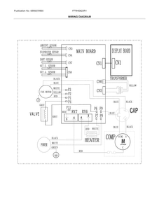 Wiring Diagram Diagram and Parts List for FFRH0822R11  Frigidaire Air Conditioner