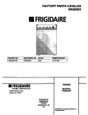 COVER Diagram and Parts List for FWX645RFS0  Frigidaire Washer