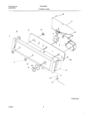 CONTROL PANEL Diagram and Parts List for FWX435RHS1  Frigidaire Washer