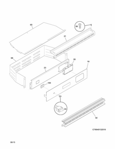 Part Location Diagram of 318201554 Frigidaire INSTRUCTION