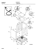CABINET / TOP Diagram and Parts List for FWS850RHS0  Frigidaire Washer