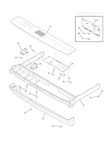 Backguard Diagram and Parts List for EI30ES55LBA  Electrolux Range