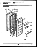 REFRIGERATOR DOOR PARTS Diagram and Parts List for RS227MCV0  Frigidaire Refrigerator