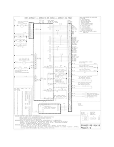 Wiring Diagram Diagram and Parts List for EW30DS6CGS8  Electrolux Range