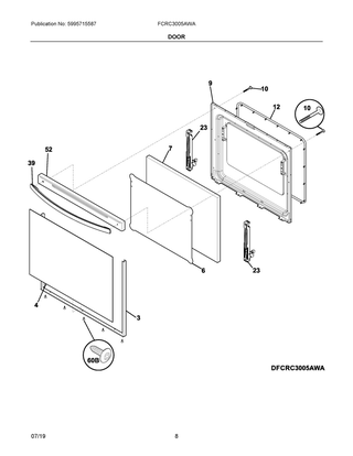 Part Location Diagram of 316435802 Frigidaire SHIELD-WOOL