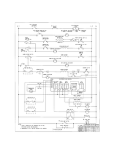 Wiring Diagram Diagram and Parts List for FEF389WJCA  Frigidaire Range