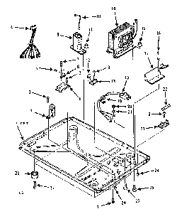 Part Location Diagram of 14372 Maytag Microwave high-voltage capacitor kit