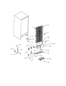 Condenser/compressor Diagram and Parts List for 56461040  Kenmore Refrigerator
