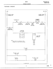 Door Page 2 Diagram and Parts List for 283440C  Frigidaire Range