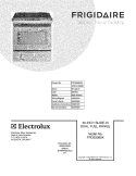 COVER Diagram and Parts List for FPDS3085KFA  Frigidaire Range