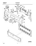 BACKGUARD Diagram and Parts List for FEF362MXAWA  Frigidaire Range