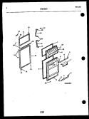 DOOR PARTS Diagram and Parts List for TSK180EN4D  Kelvinator Refrigerator