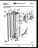 FREEZER DOOR PARTS Diagram and Parts List for FPCE22VWFH3  Frigidaire Refrigerator