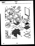 BODY PARTS Diagram and Parts List for FEF367CABA  Frigidaire Range