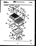 SHELVES AND SUPPORTS Diagram and Parts List for FPZ21TFH0  Frigidaire Refrigerator
