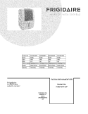 COVER Diagram and Parts List for FAD704TDP1  Frigidaire Dehumidifier