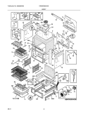 BODY Diagram and Parts List for EW30ES65GSG  Electrolux Range