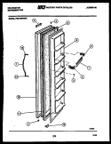 FREEZER DOOR PARTS Diagram and Parts List for FSK190EN3D  Kelvinator Refrigerator