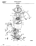 MOTOR / TUB Diagram and Parts List for GWX233RBS1  Gibson Washer