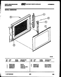 DOOR PARTS Diagram and Parts List for KM932KXM1  Frigidaire Microwave