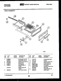 BROILER DRAWER PARTS Diagram and Parts List for GCG34BNL4  Frigidaire Range
