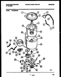 TUB DETAIL Diagram and Parts List for WWX233RBS0  Frigidaire Washer