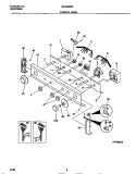 CONTROL PANEL Diagram and Parts List for MLXG62RBD3  Frigidaire Washer Dryer Combo