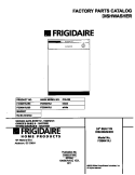 COVER Diagram and Parts List for FDB641RJB0  Frigidaire Dishwasher