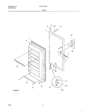DOOR Diagram and Parts List for FFU17D7HW3  Frigidaire Freezer
