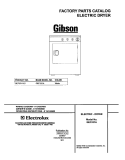 COVER Diagram and Parts List for GEF331AS1  Gibson Dryer