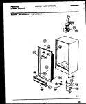 CABINET PARTS Diagram and Parts List for FFU09M3AW3  Frigidaire Freezer