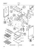 BODY Diagram and Parts List for TGF363AUC  Tappan Range