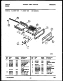 BROILER DRAWER PARTS Diagram and Parts List for 30-2239-00-07  Tappan Range