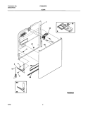 DOOR Diagram and Parts List for FDB635RBS1  Frigidaire Dishwasher