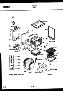 BODY PARTS Diagram and Parts List for FEF303BADA  Frigidaire Range