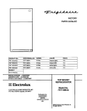 COVER Diagram and Parts List for FRT15IB3AQ2  Frigidaire Refrigerator