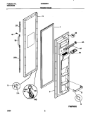 Part Location Diagram of 215925607 Frigidaire RACK-DOOR,W/END CAPS