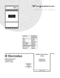 COVER Diagram and Parts List for FGB24S5DCD  Frigidaire Wall Oven