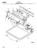 Part Location Diagram of 131601318 Frigidaire PANEL-TOP WHITE