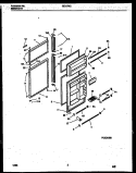 DOOR PARTS Diagram and Parts List for RT217NCW1  Frigidaire Refrigerator