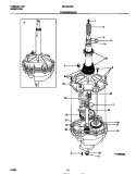 TRANSMISSION Diagram and Parts List for MLXG42RBW3  Frigidaire Washer Dryer Combo