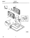 COMPRESSOR PARTS Diagram and Parts List for FAS185F2A3  Frigidaire Air Conditioner