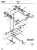 BURNER Diagram and Parts List for WGF323BAWB  Frigidaire Range