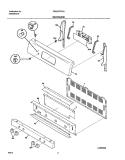 BACKGUARD Diagram and Parts List for GSG3PZCCA  Frigidaire Range