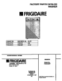 COVER Diagram and Parts List for FWS445RFT0  Frigidaire Washer
