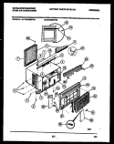 CABINET PARTS Diagram and Parts List for WAC086P7A1  Frigidaire Air Conditioner