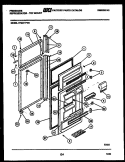 DOOR PARTS Diagram and Parts List for FPZ21TFA3  Frigidaire Refrigerator