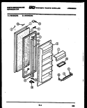 REFRIGERATOR DOOR PARTS Diagram and Parts List for RS196GCD3  Frigidaire Refrigerator